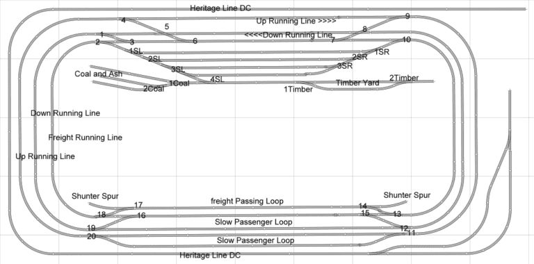2022 10 28 New Layout Plan – Croydon Model Railway Society